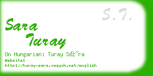 sara turay business card